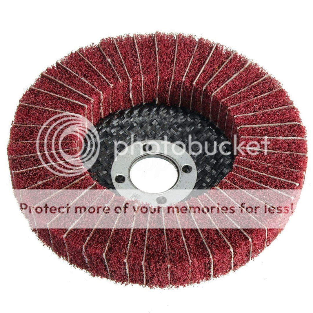 4" 120/240 Grit Nylon Fiber Flap Sanding Disc Wheel 100m Polishing