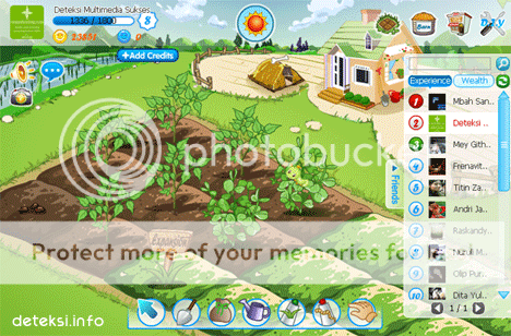 Happy Farm, salah satu game sederhana tetapi sangat populer di facebook