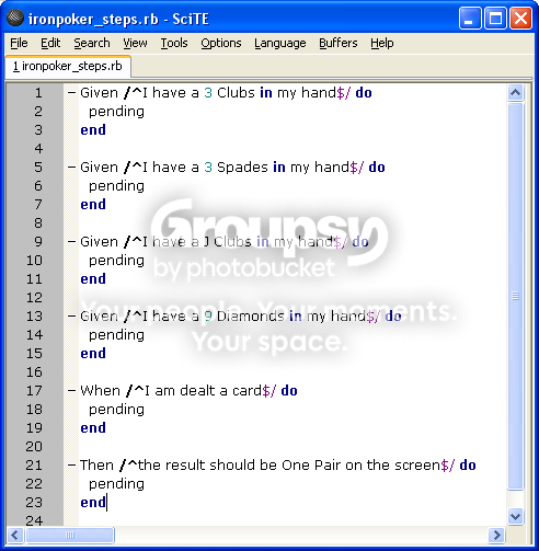 Initial Implementation Screenshot