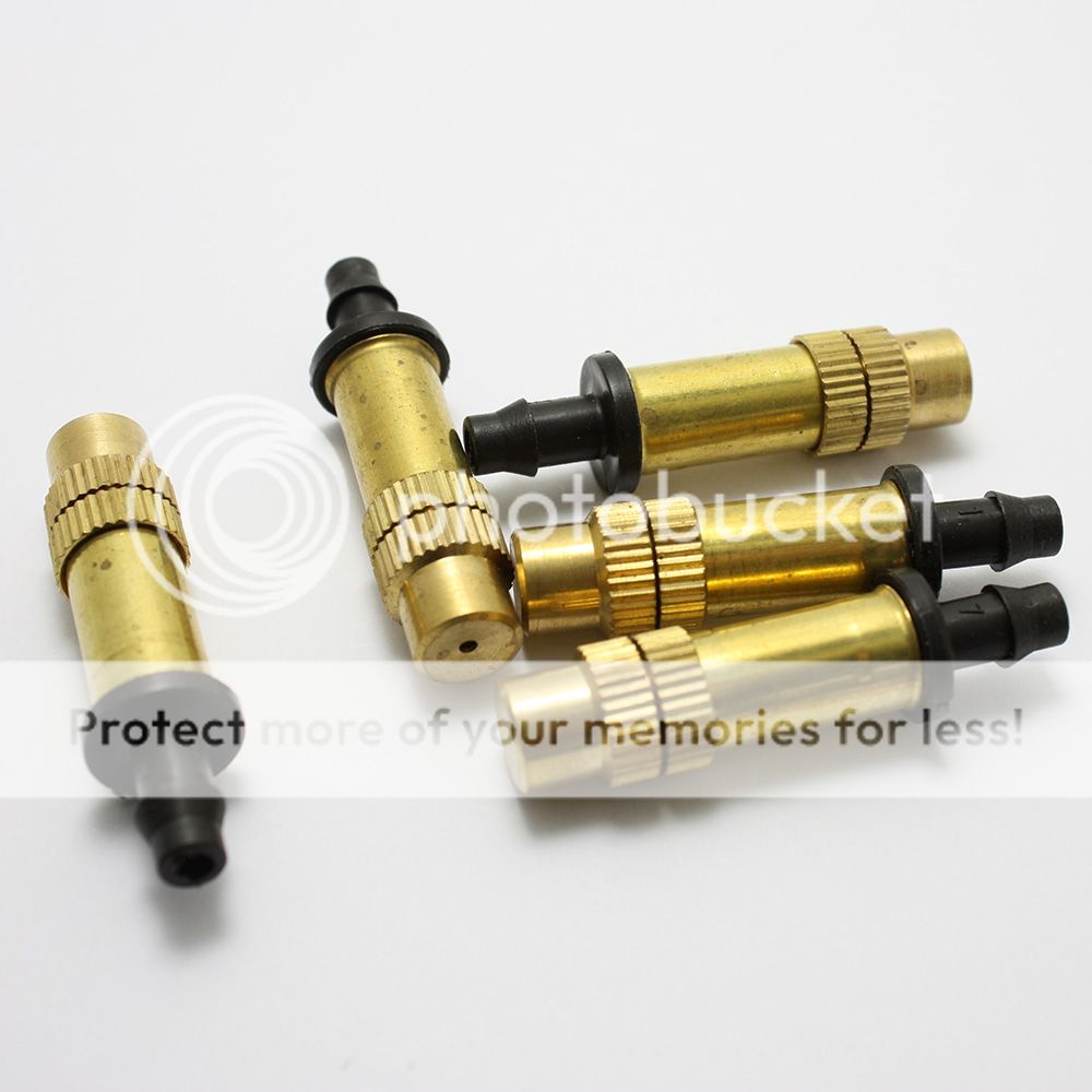 1/10PCS Brass Adjustable Sprayer Heads Nozzle for Misting Watering