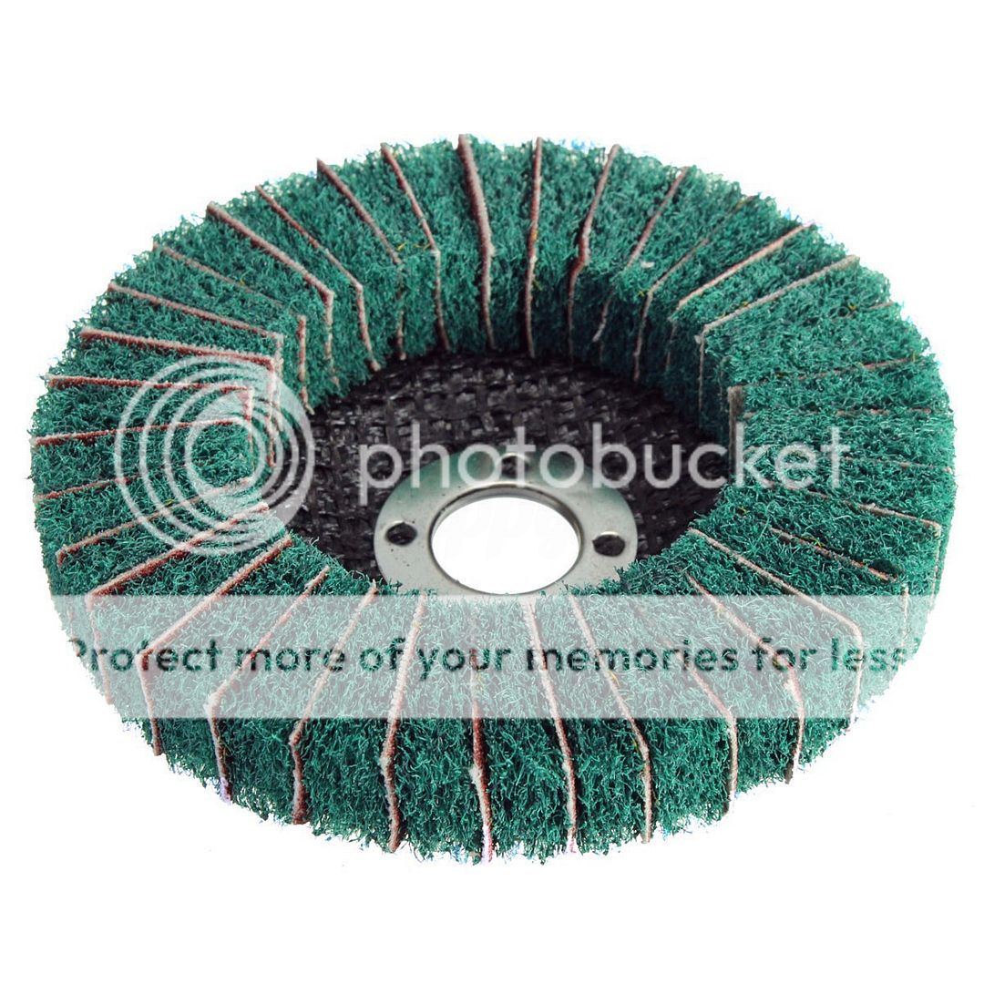 4" 120/240 Grit Nylon Fiber Flap Sanding Disc Wheel 100m Polishing