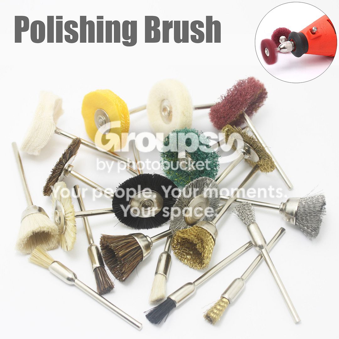 Set 36 Brosses Rotatives Polissage – Queue 2,35 Mm Pour Perceuse Ou Graveur